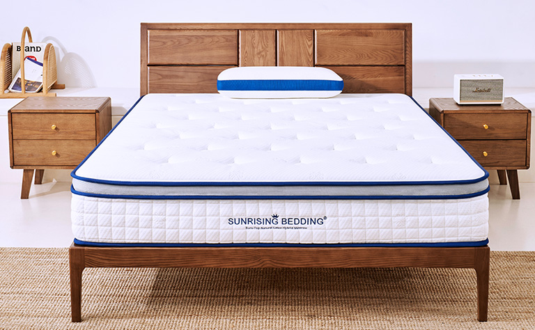 SR Red Sunrising Bedding Sunrising Bedding 8” Natural Latex Full Mattress,  Individually Encased Pocket Coil, Firm, Supportive, Naturally Cooling