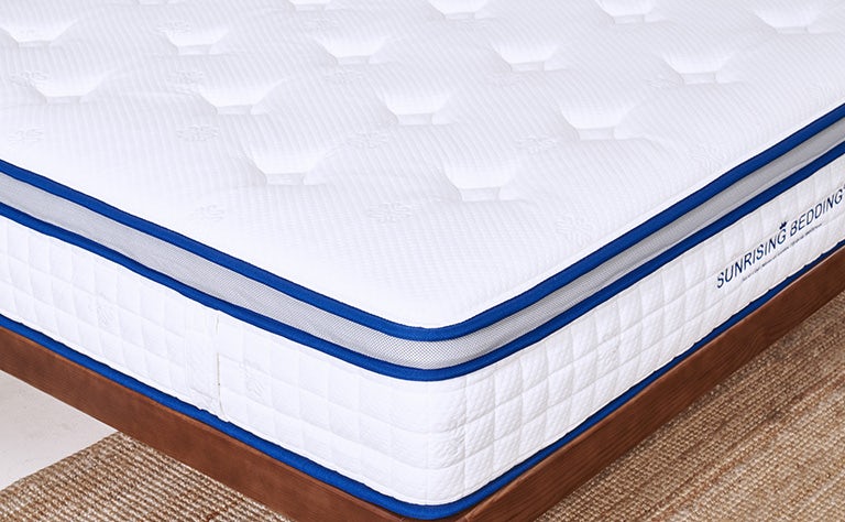 Sunrising Bedding 11 inch Euro-Top Mattress , Natural Latex & Gel Memory Foam Hybrid Individually Pocketed Coils Spring Mattress, Medium Soft, Pain relief, Sleep Cooling, 120-Night Free Trial, 20-Year Warranty